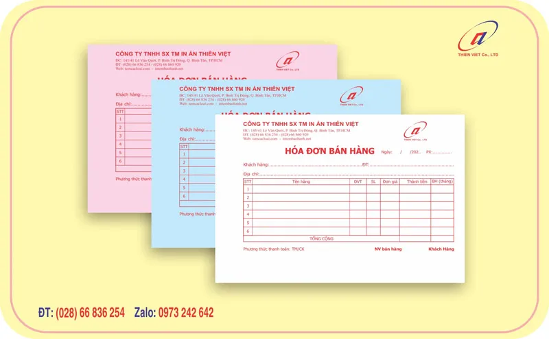 In Hóa Đơn Bán Lẻ – in tem, tem vỡ, tem bảo hành tại xưởng in tem nhãn