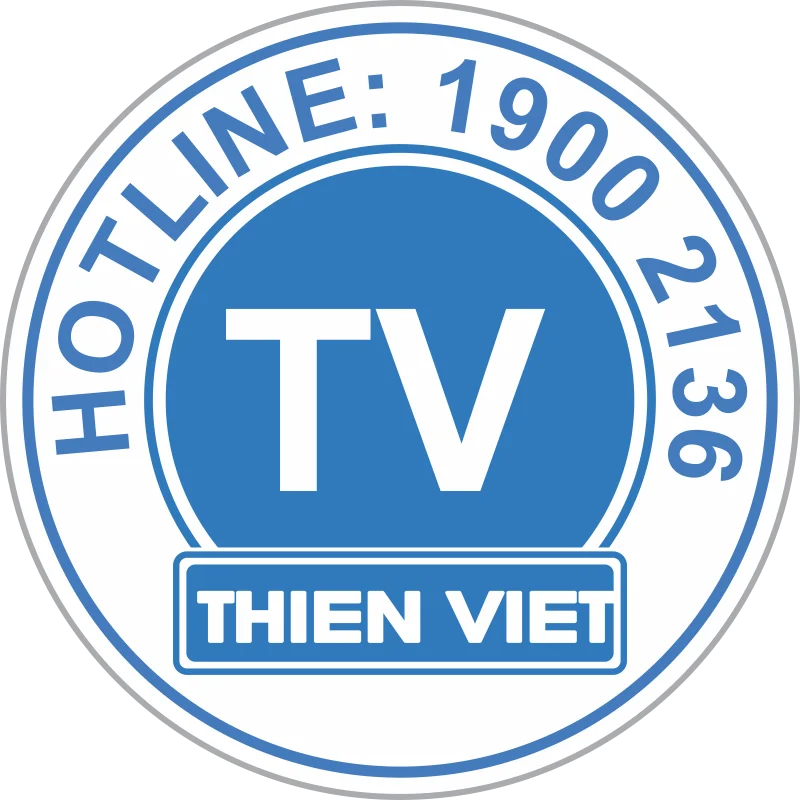 Tem bảo hành tròn logo TV
