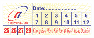In tem vỡ, tem bảo hành, in decal tem nhãn chất lượng giá tốt giao hàng nhanh trong nước và toàn thế giới