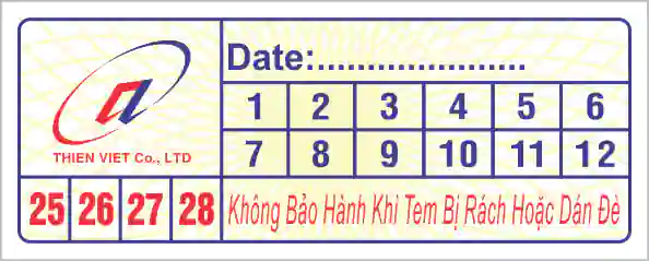 tem bảo hành hcn 4